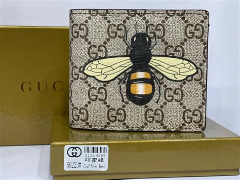 gucci wallet bee fake|Gucci bee wallet for sale.